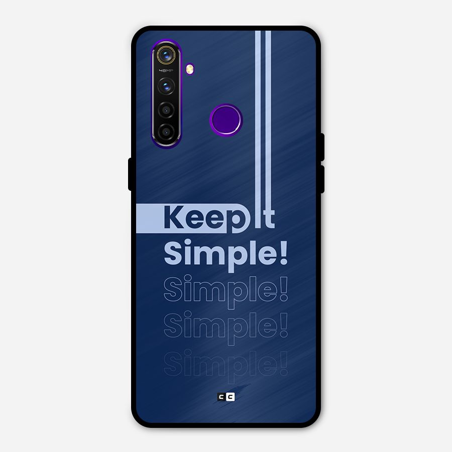 Keep It Simple Metal Back Case for Realme 5 Pro