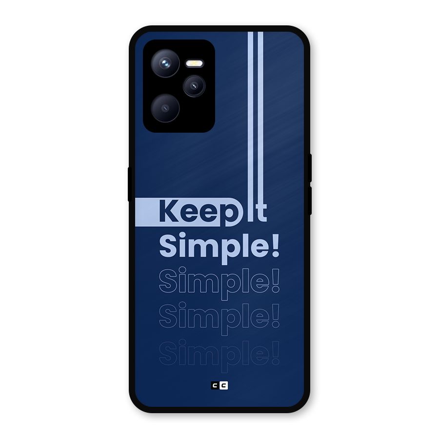 Keep It Simple Metal Back Case for Realme C35