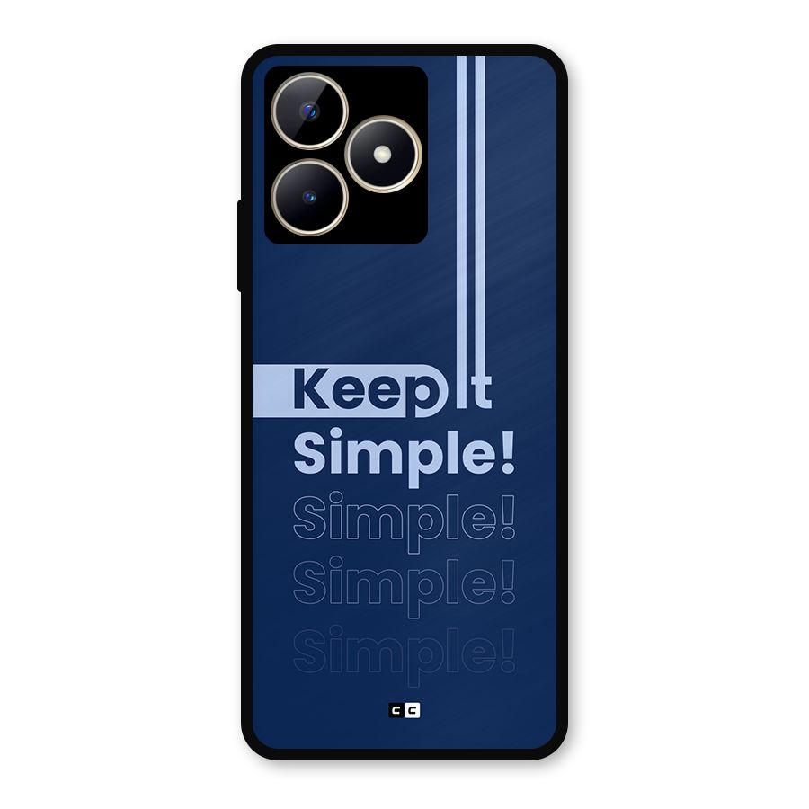 Keep It Simple Metal Back Case for Realme C53