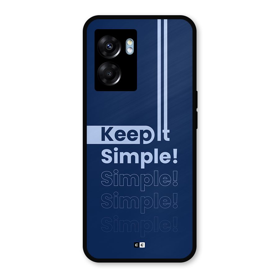Keep It Simple Metal Back Case for Realme Narzo 50 5G