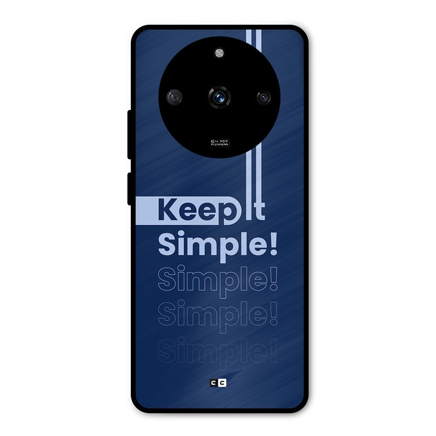 Keep It Simple Metal Back Case for Realme Narzo 60 5G