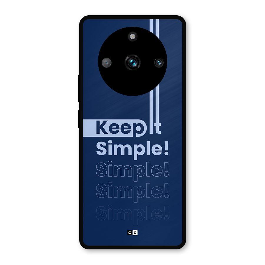 Keep It Simple Metal Back Case for Realme Narzo 60 Pro