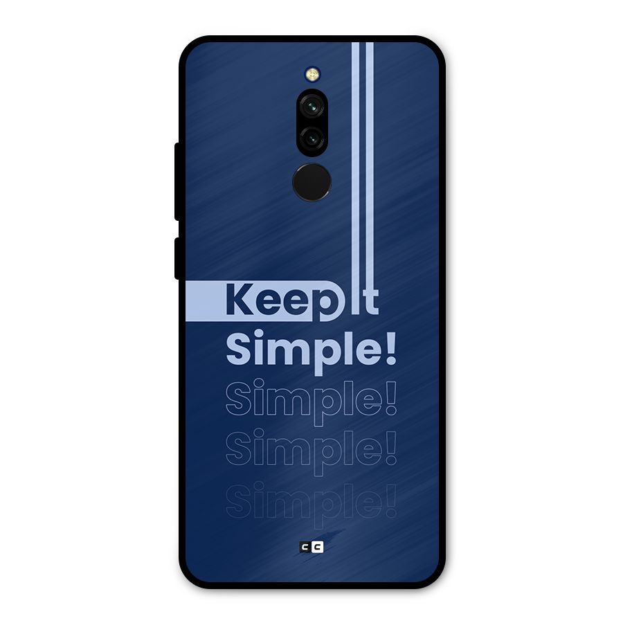 Keep It Simple Metal Back Case for Redmi 8