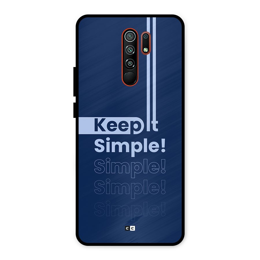 Keep It Simple Metal Back Case for Redmi 9 Prime
