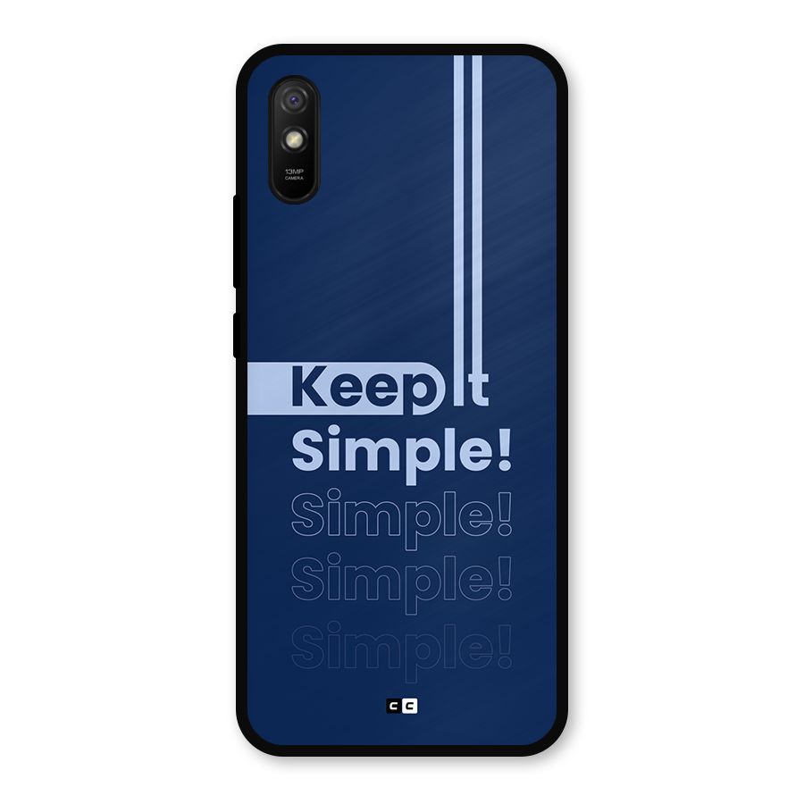 Keep It Simple Metal Back Case for Redmi 9i