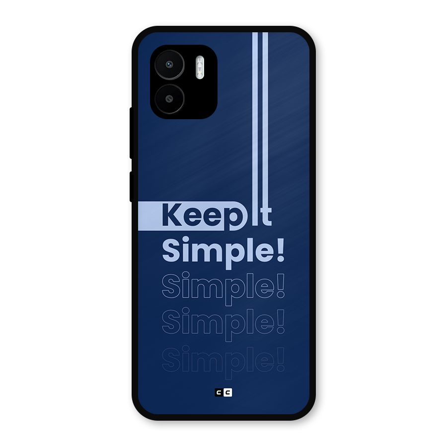 Keep It Simple Metal Back Case for Redmi A2