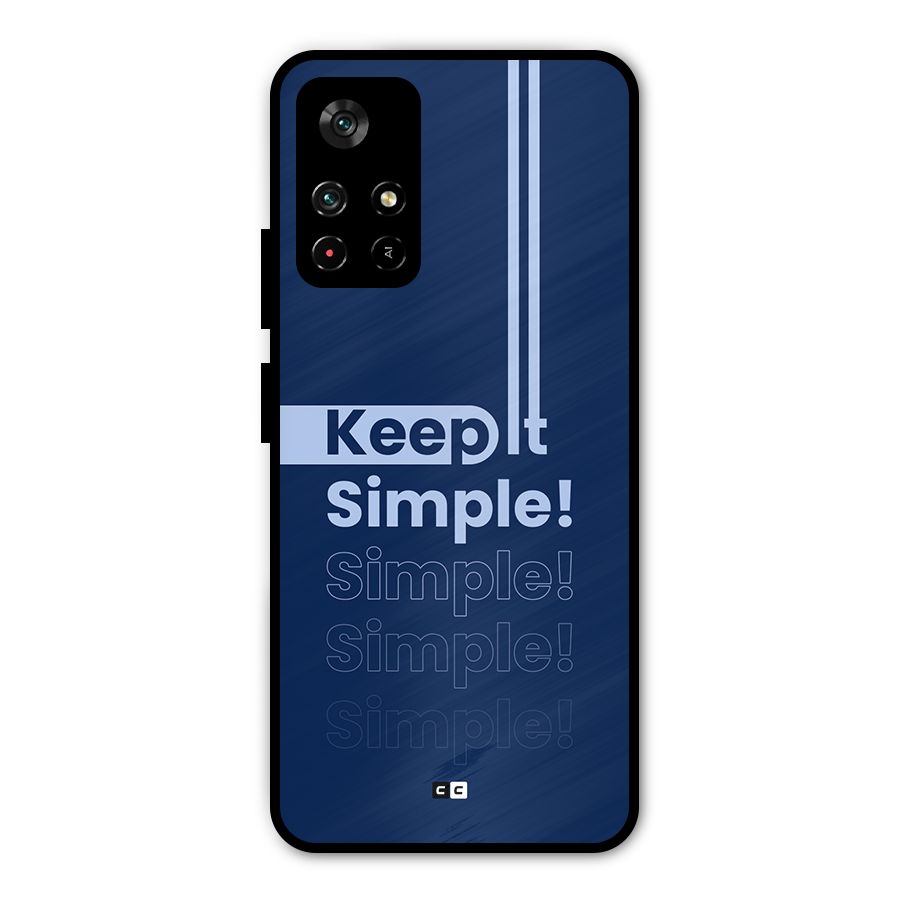 Keep It Simple Metal Back Case for Redmi Note 11T 5G