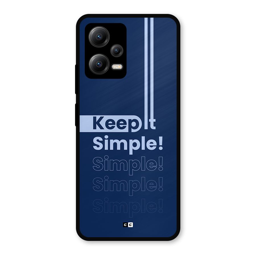 Keep It Simple Metal Back Case for Redmi Note 12 5G
