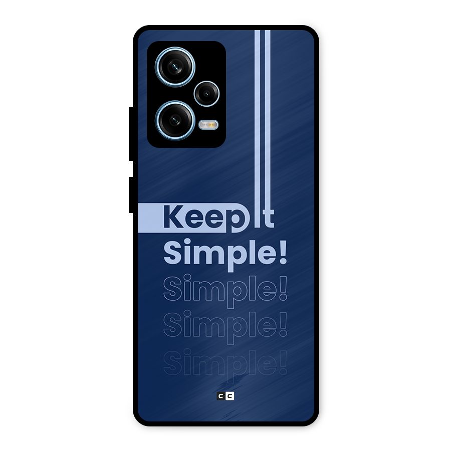 Keep It Simple Metal Back Case for Redmi Note 12 Pro