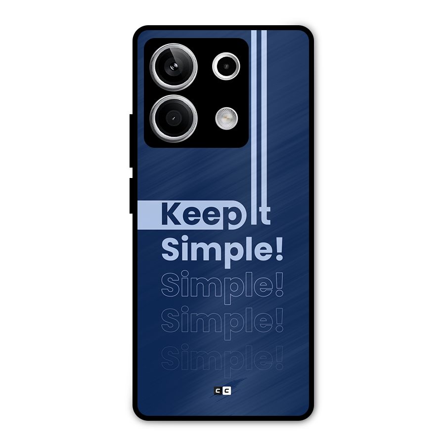 Keep It Simple Metal Back Case for Redmi Note 13 5G