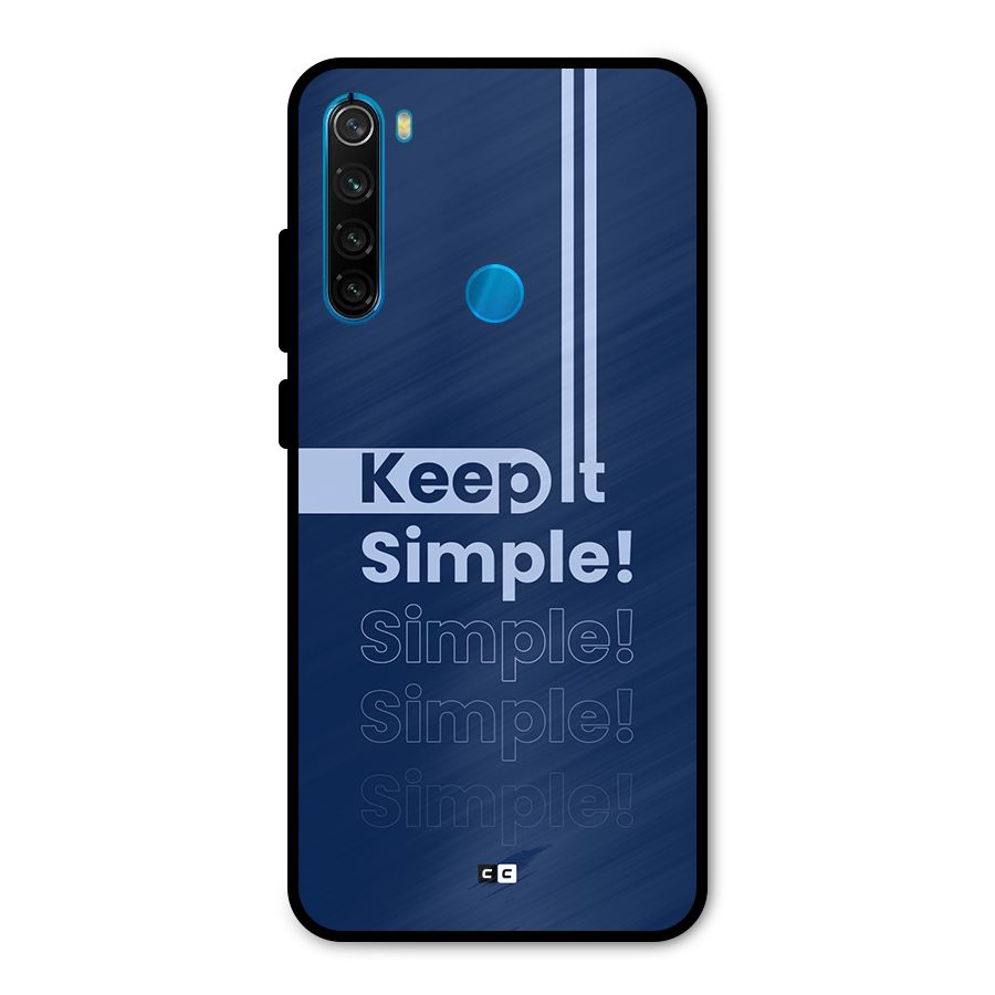 Keep It Simple Metal Back Case for Redmi Note 8