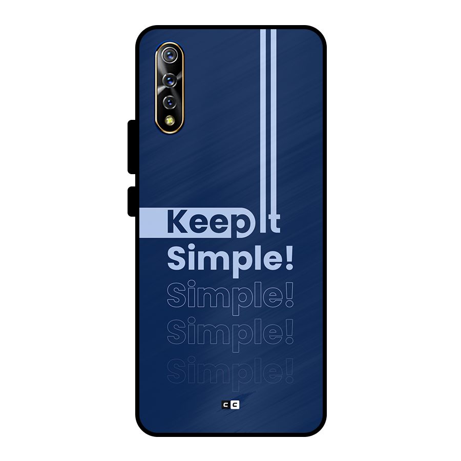 Keep It Simple Metal Back Case for Vivo S1
