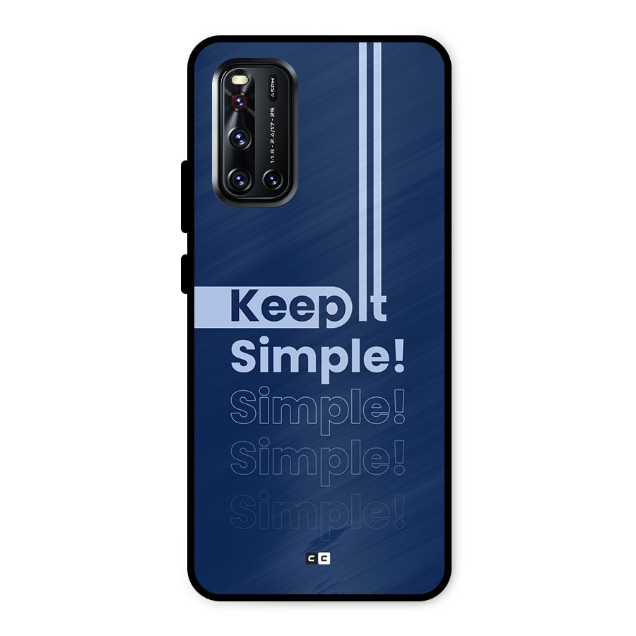 Keep It Simple Metal Back Case for Vivo V19