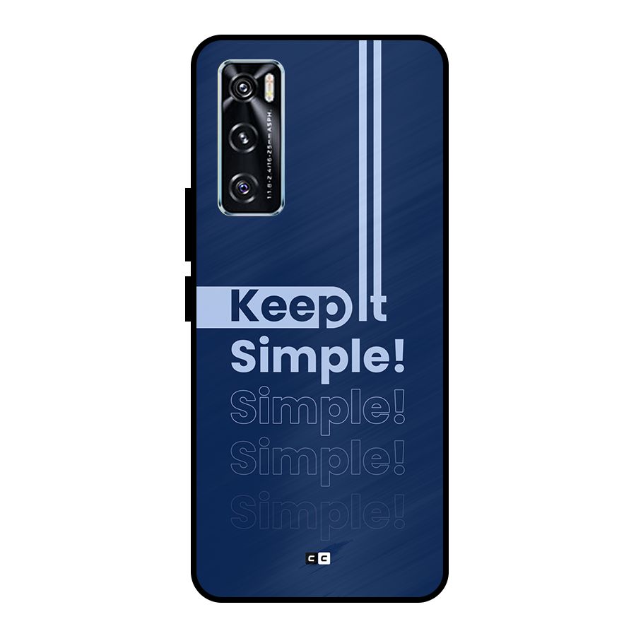 Keep It Simple Metal Back Case for Vivo V20 SE