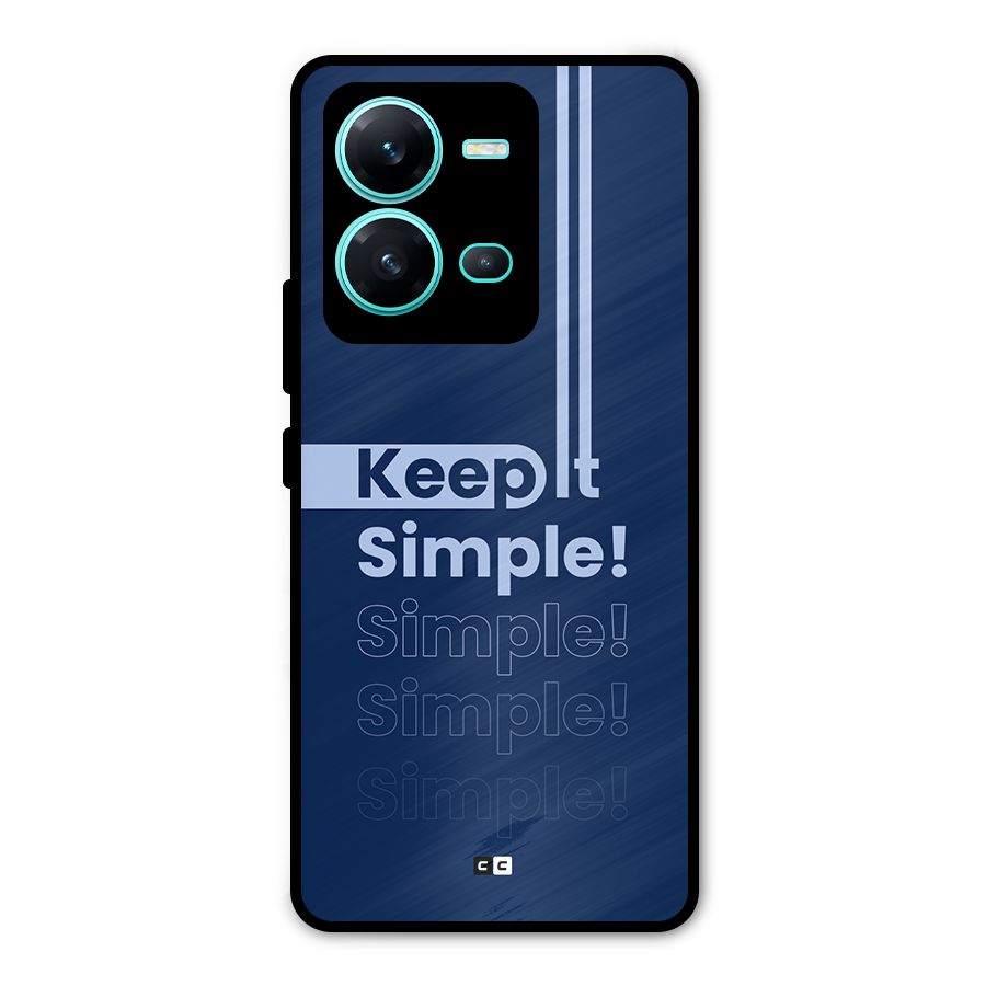Keep It Simple Metal Back Case for Vivo V25