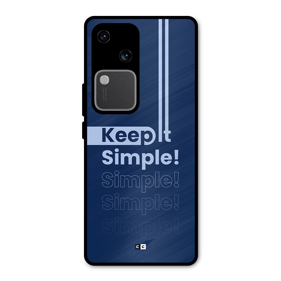 Keep It Simple Metal Back Case for Vivo V30 Pro