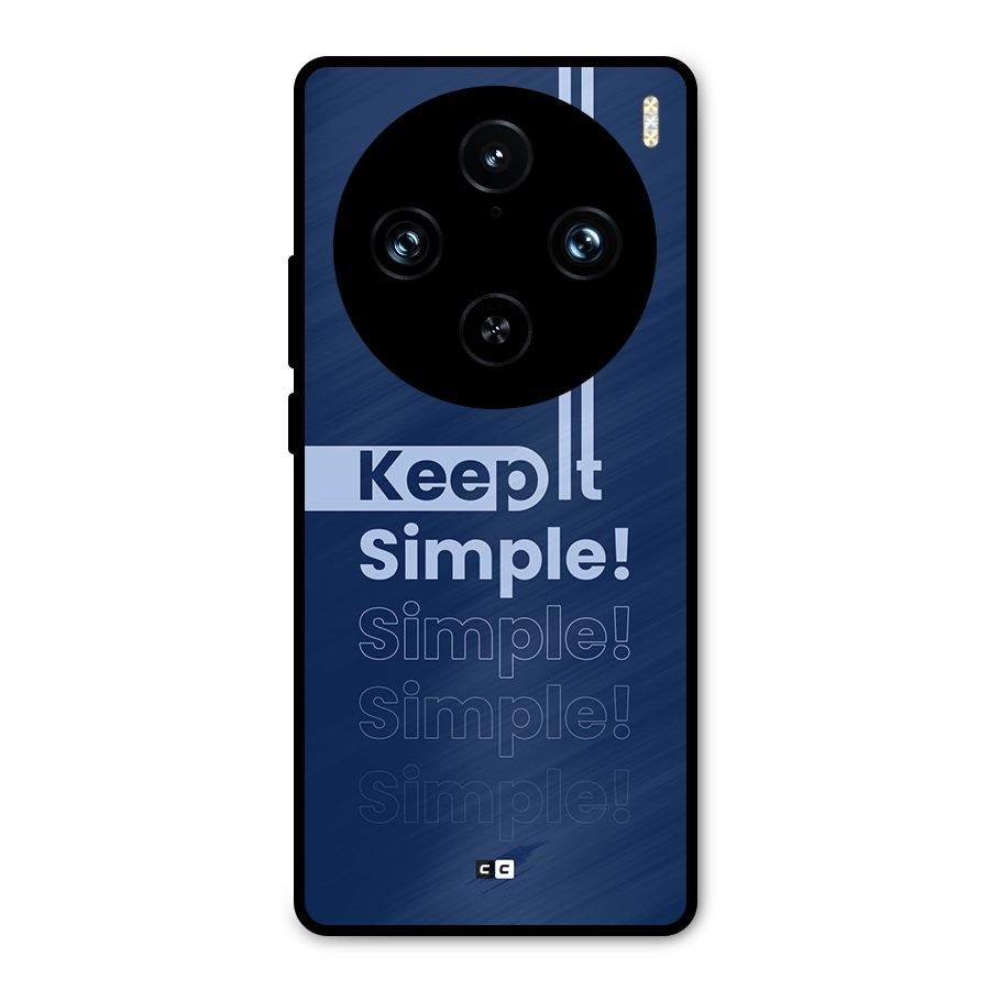Keep It Simple Metal Back Case for Vivo X100 Pro