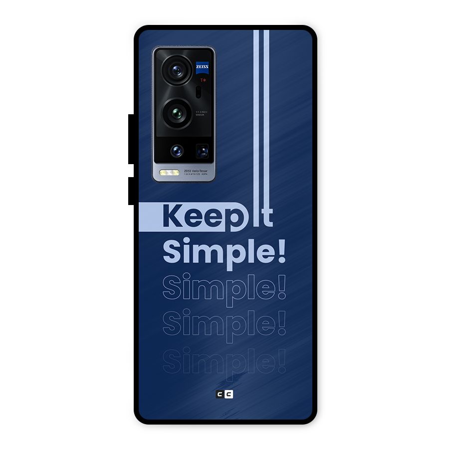 Keep It Simple Metal Back Case for Vivo X60 Pro Plus