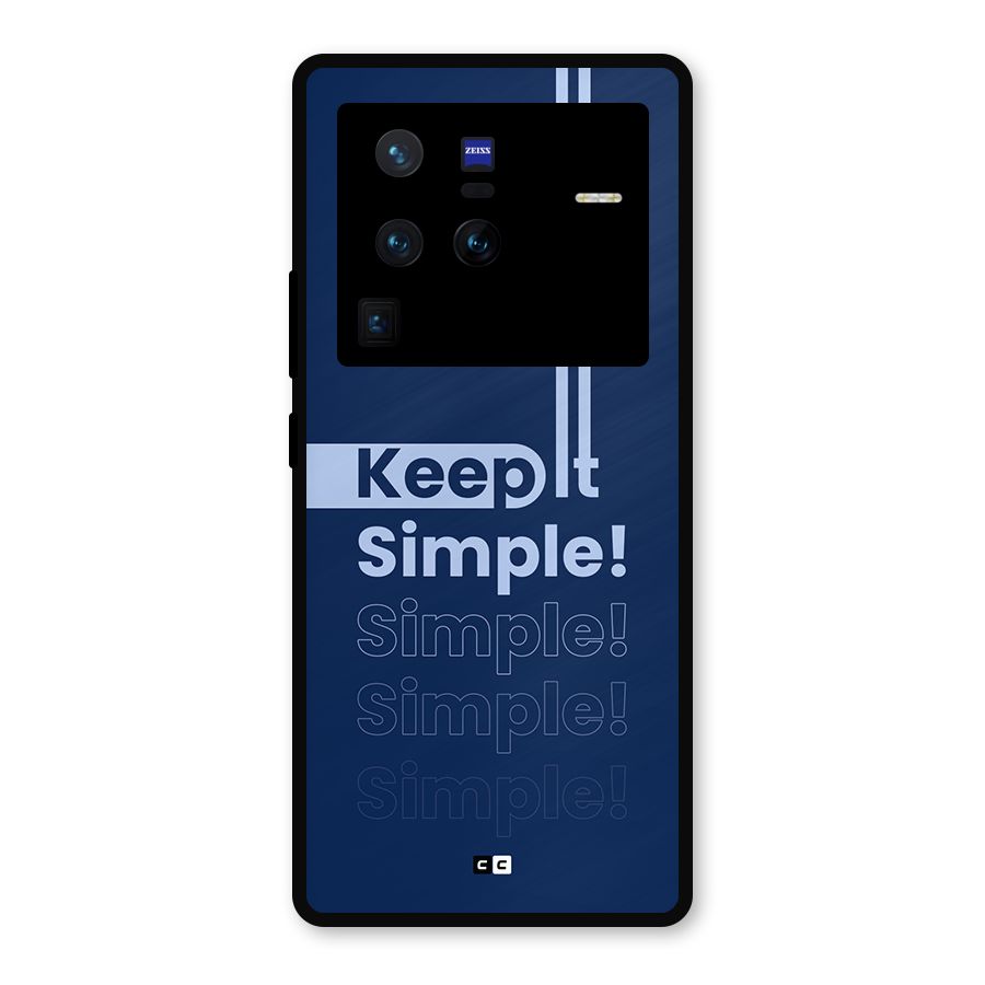 Keep It Simple Metal Back Case for Vivo X80 Pro