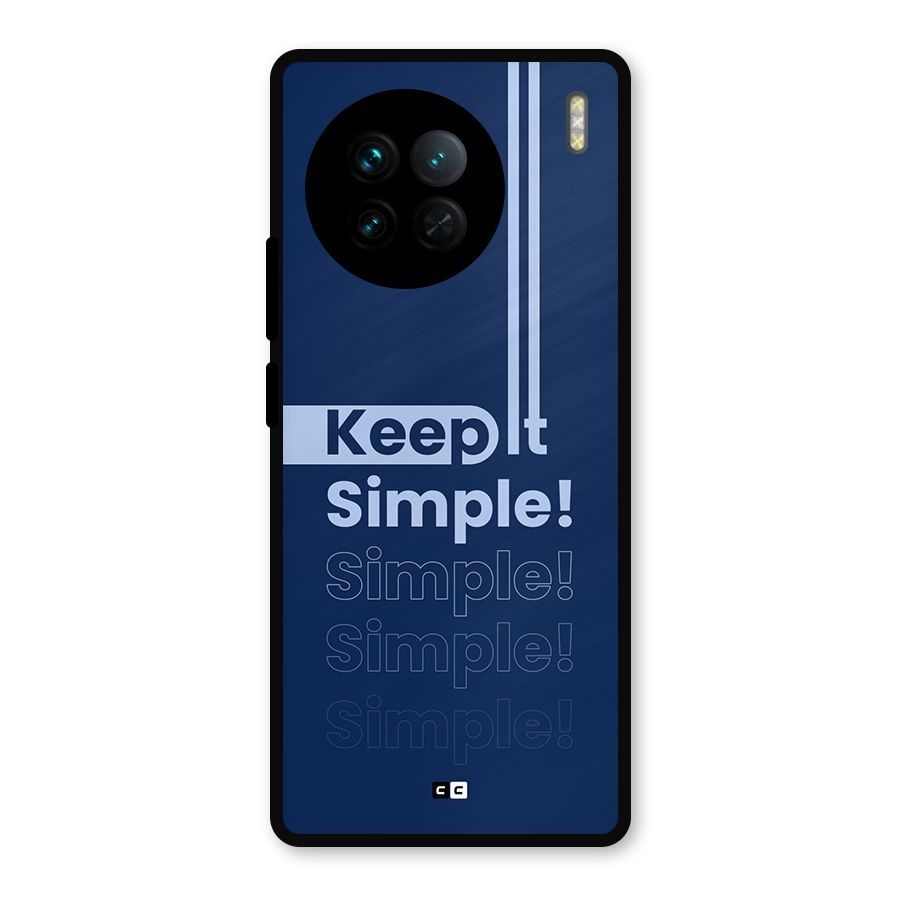 Keep It Simple Metal Back Case for Vivo X90