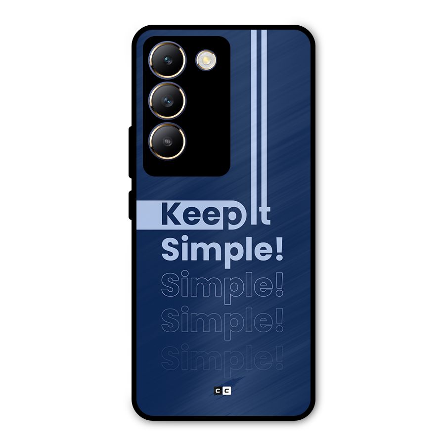 Keep It Simple Metal Back Case for Vivo Y200e