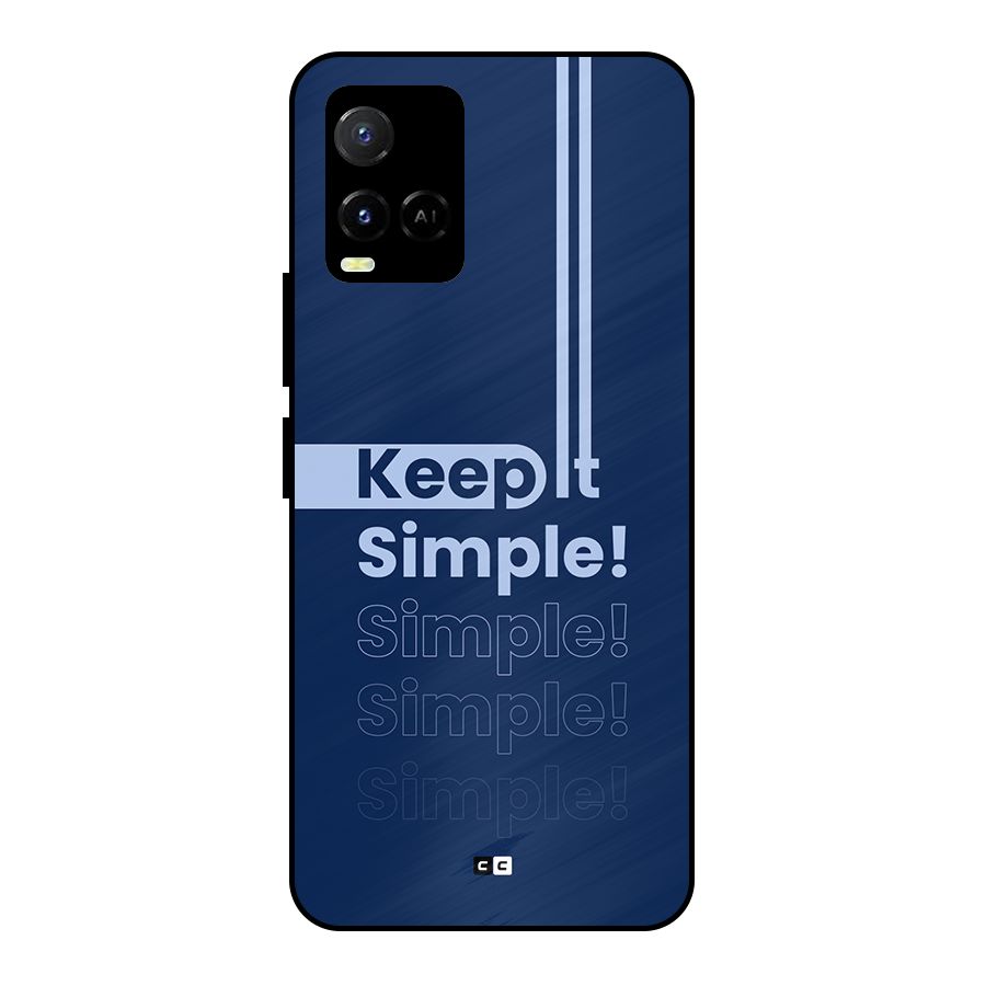 Keep It Simple Metal Back Case for Vivo Y21 2021