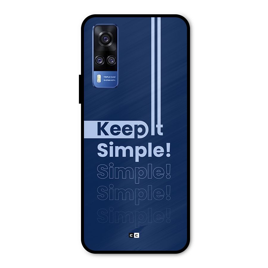 Keep It Simple Metal Back Case for Vivo Y31