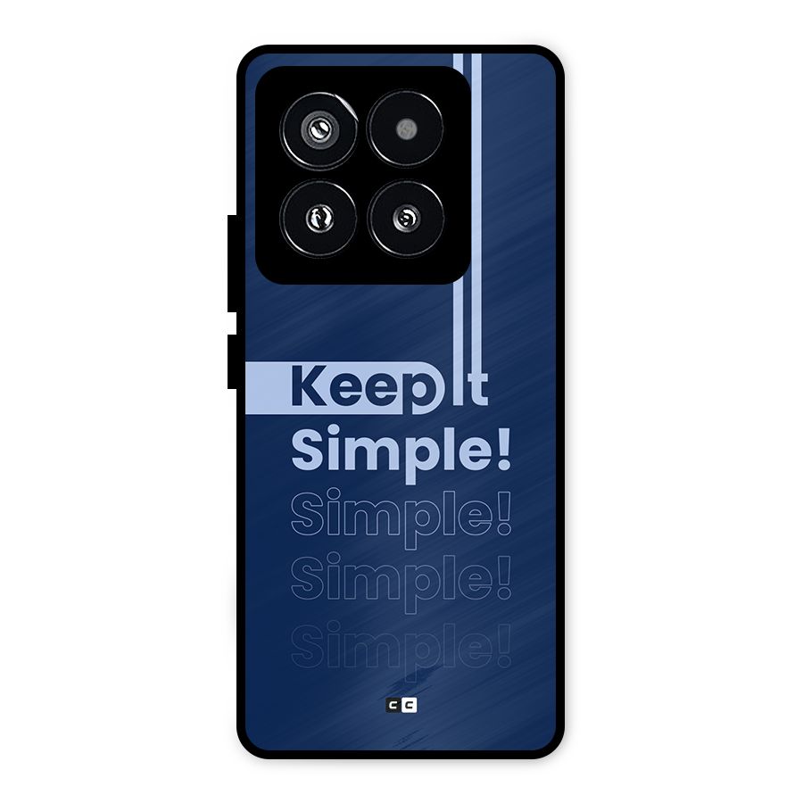 Keep It Simple Metal Back Case for Xiaomi 14 Pro