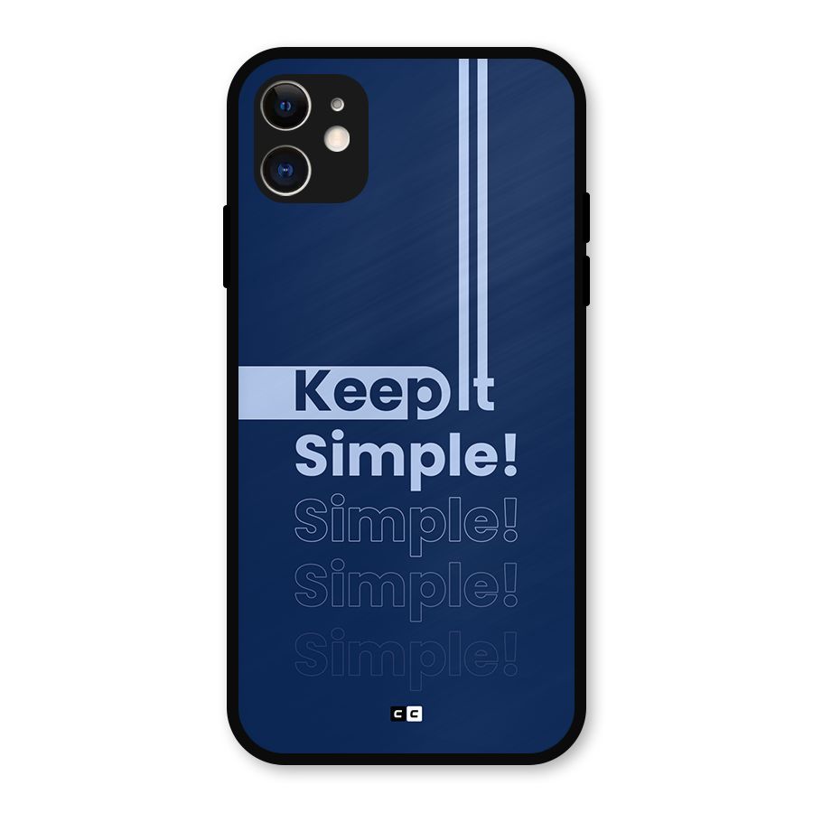 Keep It Simple Metal Back Case for iPhone 11