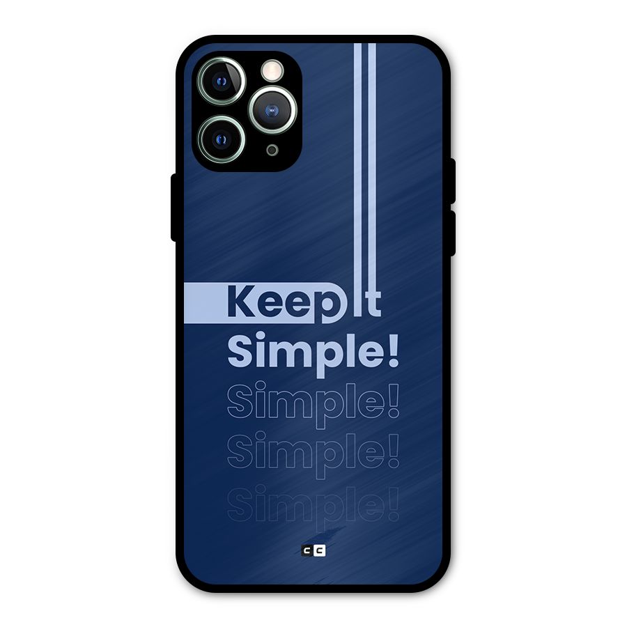Keep It Simple Metal Back Case for iPhone 11 Pro Max
