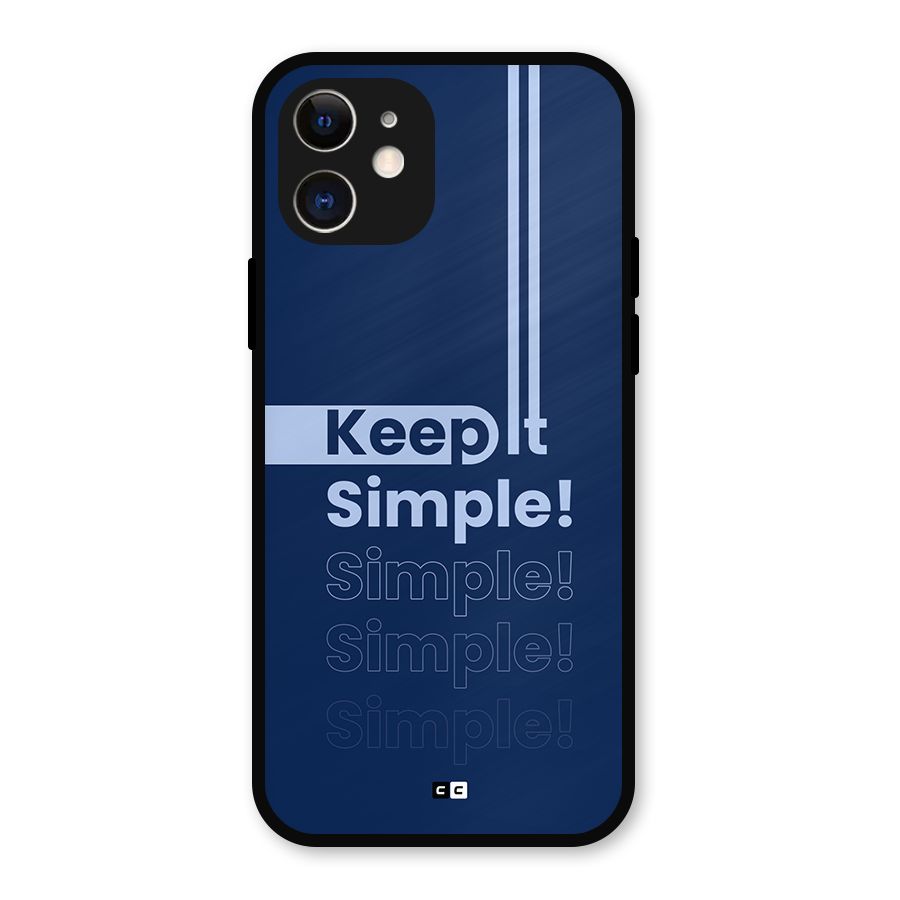 Keep It Simple Metal Back Case for iPhone 12