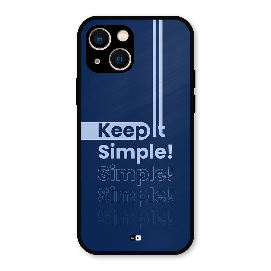 Keep It Simple Metal Back Case for iPhone 13