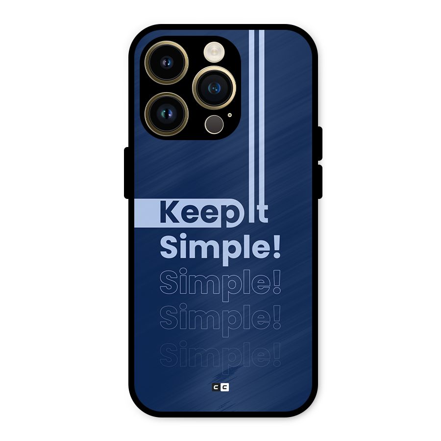 Keep It Simple Metal Back Case for iPhone 14 Pro
