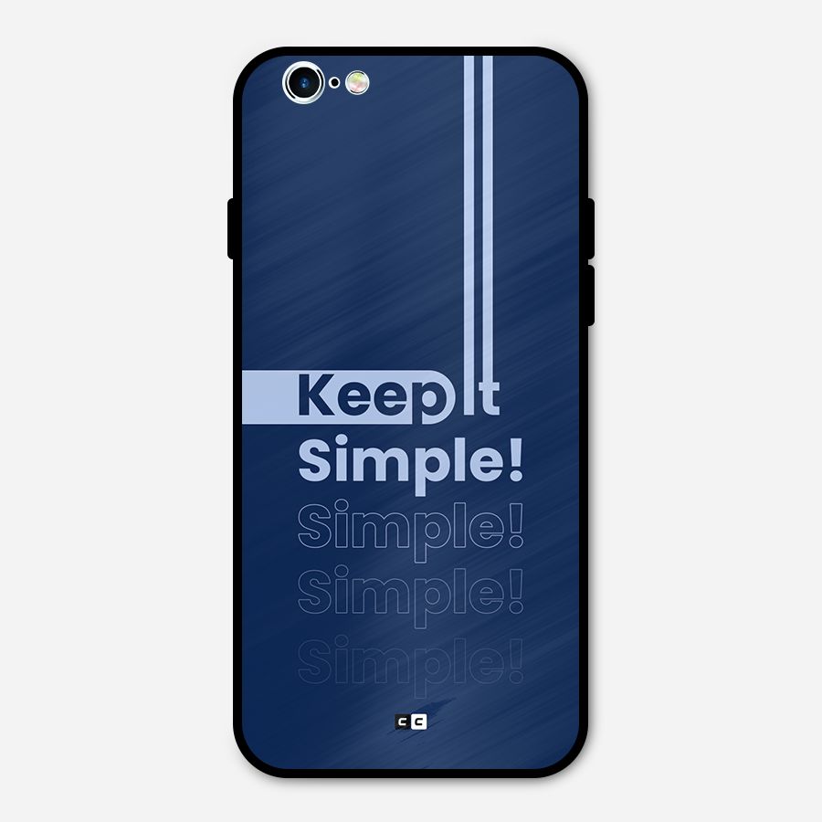 Keep It Simple Metal Back Case for iPhone 6 6s