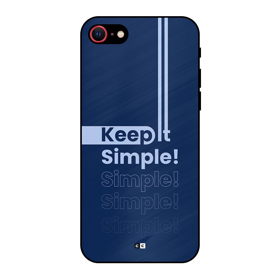 Keep It Simple Metal Back Case for iPhone SE 2022