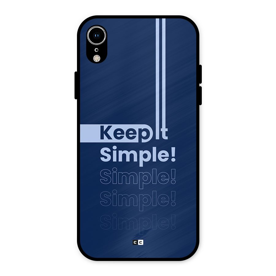 Keep It Simple Metal Back Case for iPhone XR