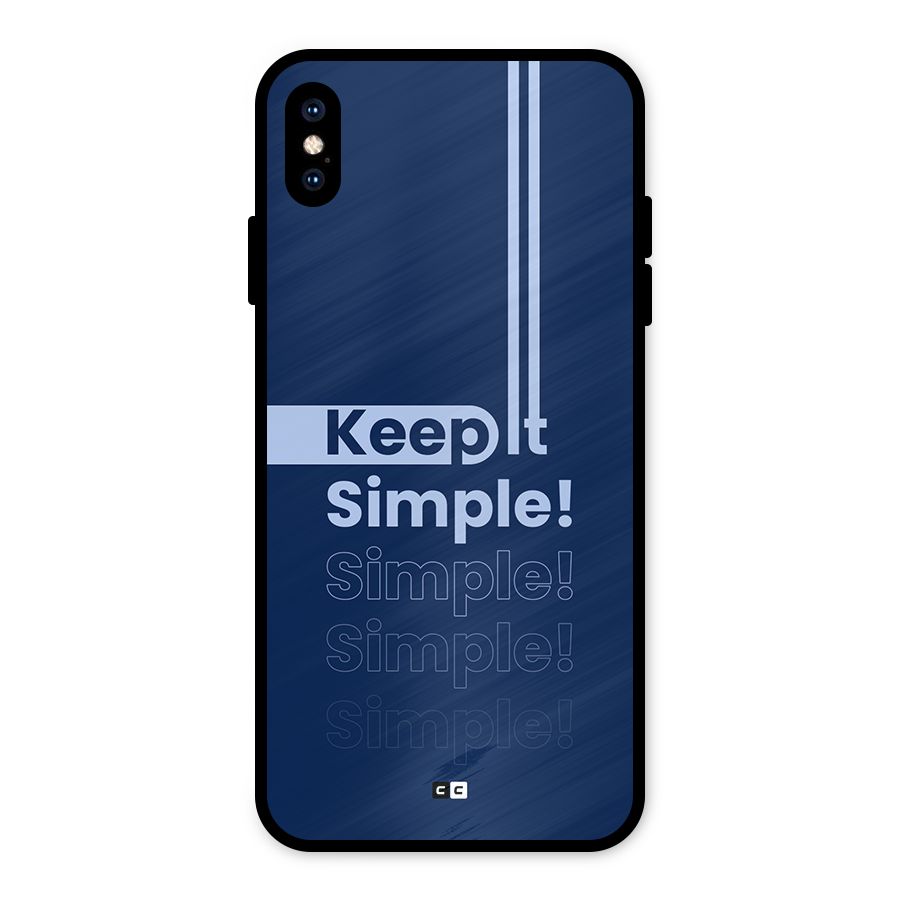 Keep It Simple Metal Back Case for iPhone XS Max