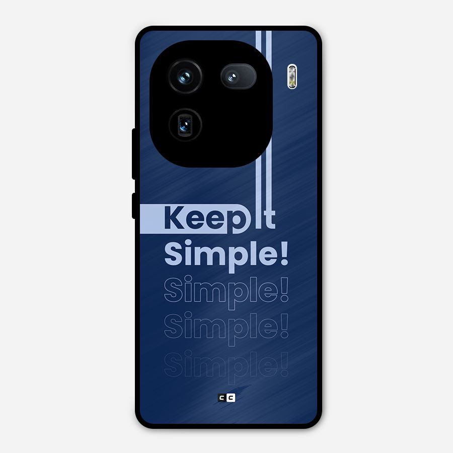 Keep It Simple Metal Back Case for iQOO 12