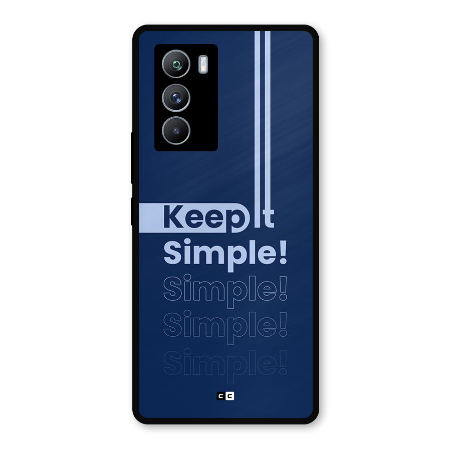 Keep It Simple Metal Back Case for iQOO 9 SE