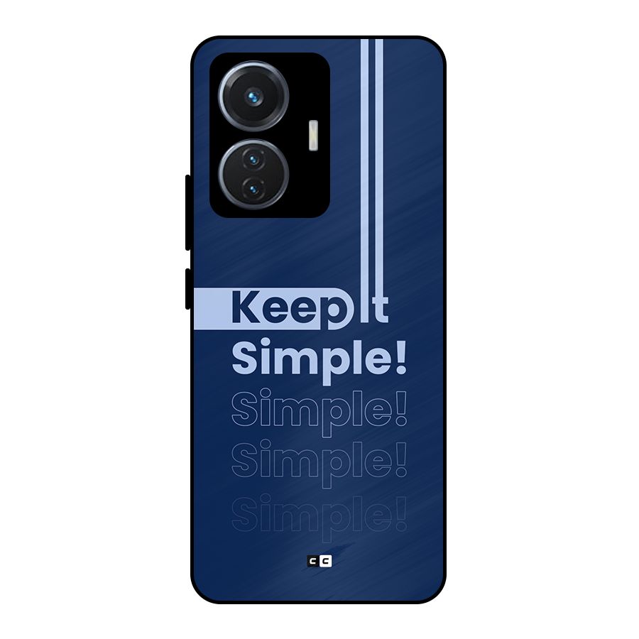 Keep It Simple Metal Back Case for iQOO Z6 44W