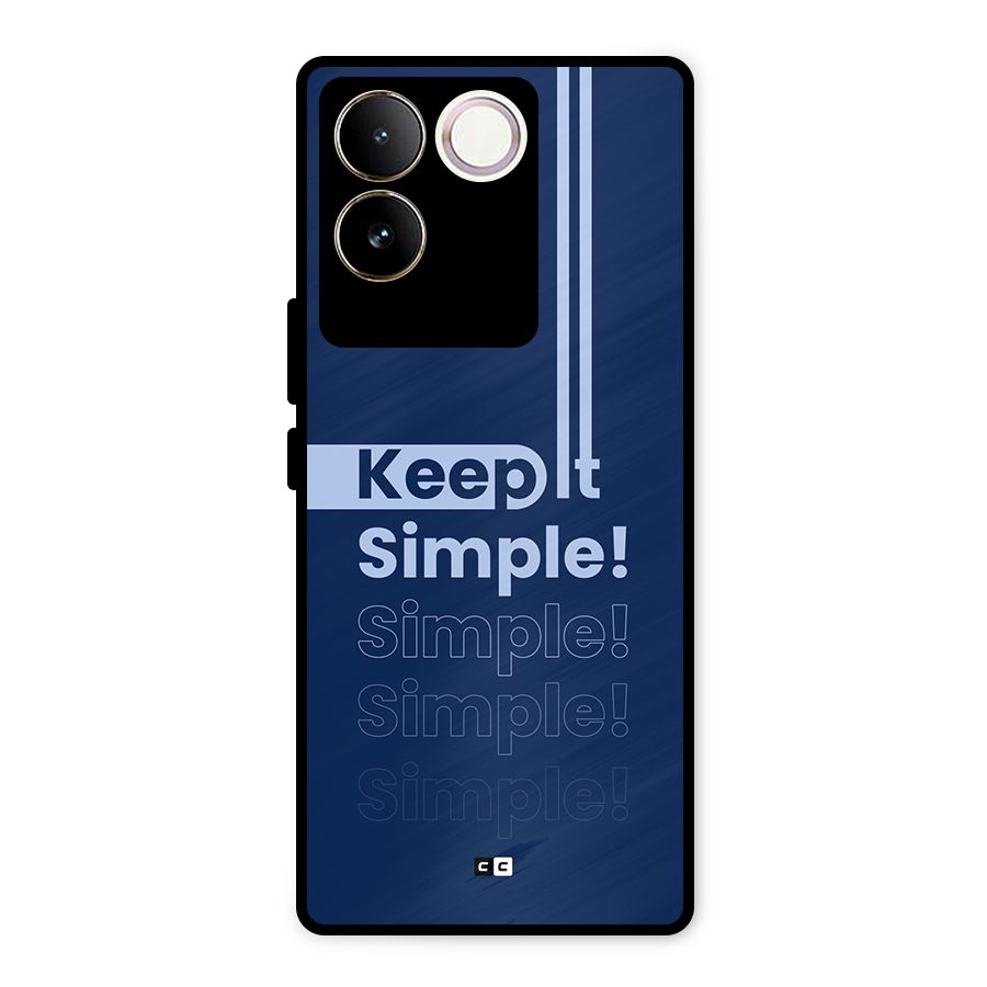 Keep It Simple Metal Back Case for iQOO Z7 Pro
