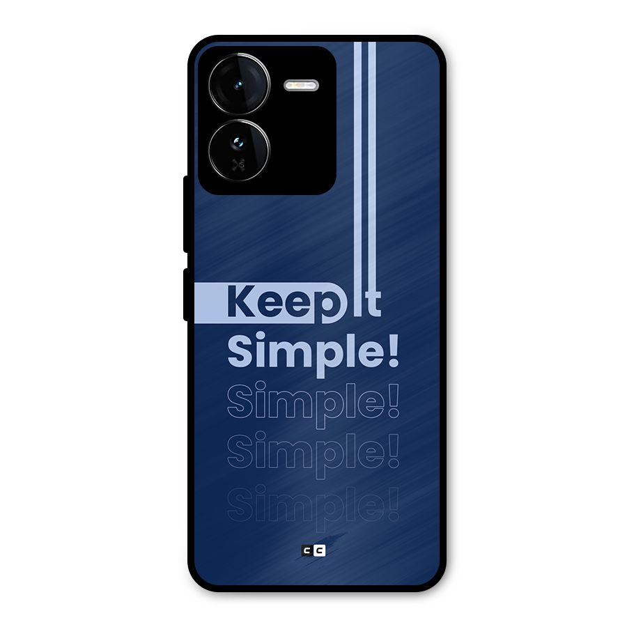 Keep It Simple Metal Back Case for iQOO Z9