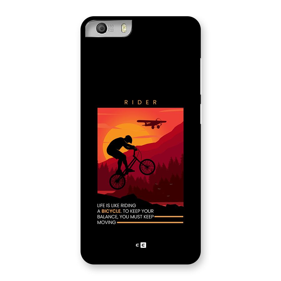 Keep Moving Rider Back Case for Canvas Knight 2