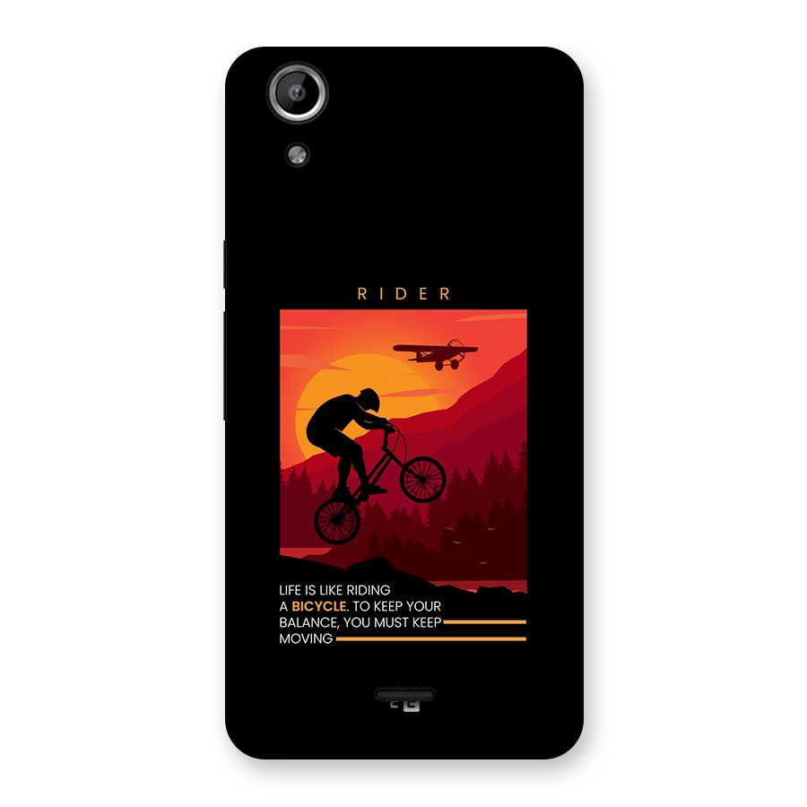 Keep Moving Rider Back Case for Canvas Selfie Lens Q345