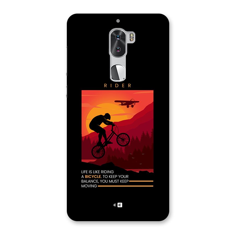 Keep Moving Rider Back Case for Coolpad Cool 1