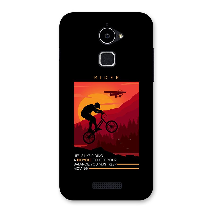 Keep Moving Rider Back Case for Coolpad Note 3 Lite
