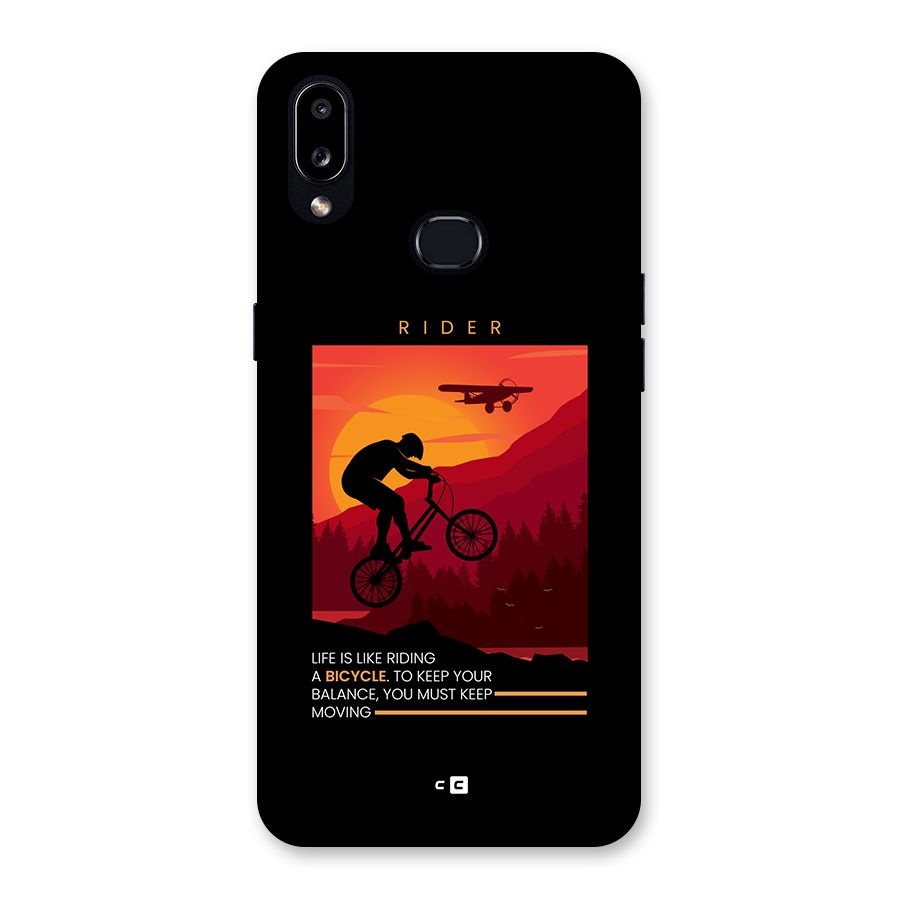 Keep Moving Rider Back Case for Galaxy A10s
