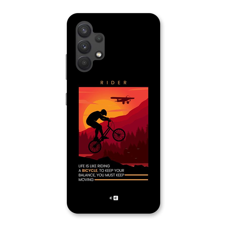 Keep Moving Rider Back Case for Galaxy A32