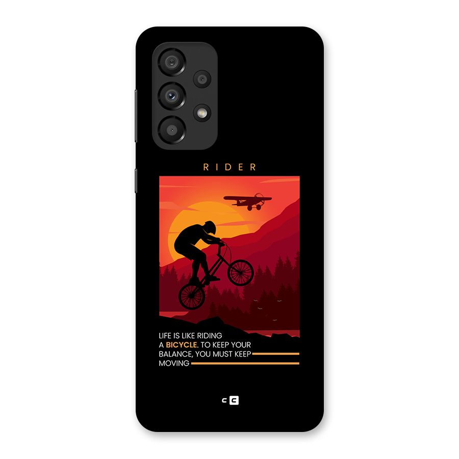 Keep Moving Rider Back Case for Galaxy A33 5G