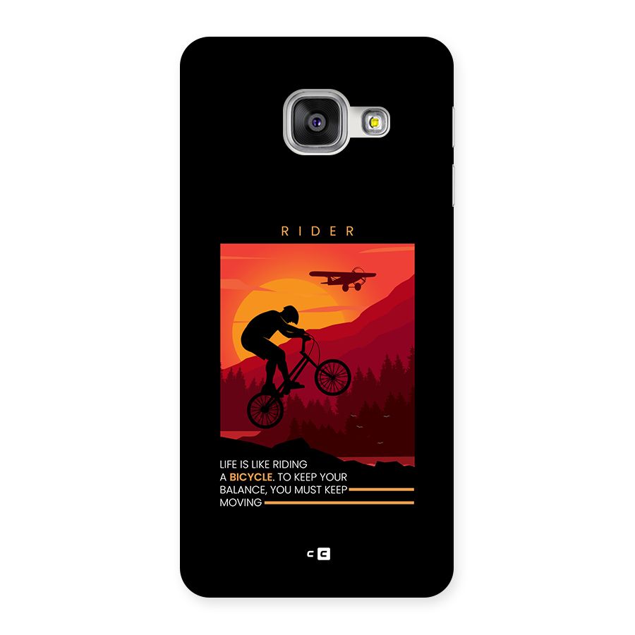 Keep Moving Rider Back Case for Galaxy A3 (2016)